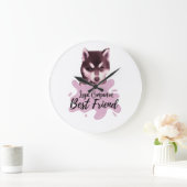 ウォールクロック忠実な連最高の友、友人 ラージ壁時計 (ホーム)