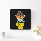 ウォールクロック2025 スクエア壁時計 (ホーム)