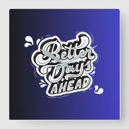 ウォールクロック2025 スクエア壁時計 (正面)