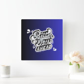 ウォールクロック2025 スクエア壁時計 (ホーム)