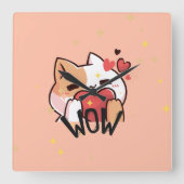 ウォールクロック2025 スクエア壁時計 (正面)