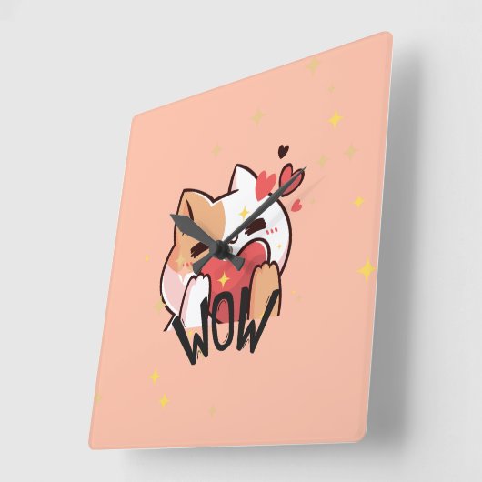 ウォールクロック2025 スクエア壁時計 (傾斜)