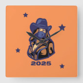 ウォールクロック2025 スクエア壁時計 (正面)