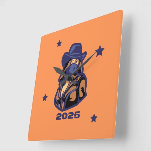 ウォールクロック2025 スクエア壁時計 (傾斜)