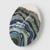ウォールクロック – グリッター樹脂アートワーク (傾斜)