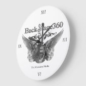 ウォールクロック – 10.75インチ円形アクリル (傾斜)