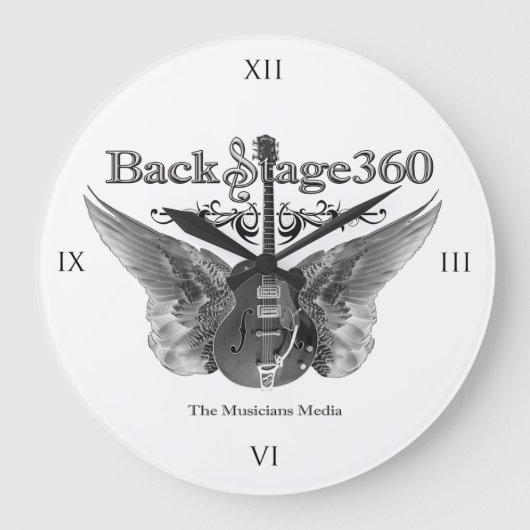 ウォールクロック – 10.75インチ円形アクリル (正面)