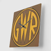 ウォールクロック – GWR (素晴らしWestern Railway)ロゴ (傾斜)