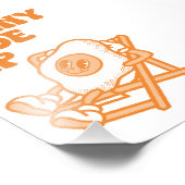 ウォールクールアートサニーサイドアップおもしろいレトロプリント フォトプリント            (角)