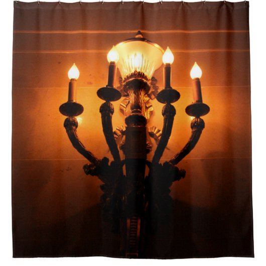 ウォールショーネアンティークエステティック シャワーカーテン (正面)