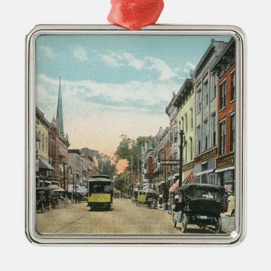 ウォールストリートの南眺め メタルオーナメント (正面)