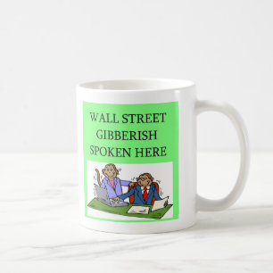 ウォールストリートの株式市場投資家 コーヒーマグカップ