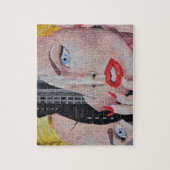 ウォールストリートアートウーマンポートレート ジグソーパズル (縦)