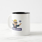 ウォールストリートベットダイヤモンドハンズ – WSB株式市場Op ツートーンマグカップ (正面左)
