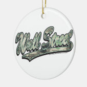 ウォールストリート- 1000のドル札 セラミックオーナメント (左)