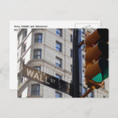 ウォールストリートNYCはがき ポストカード (正面/裏面)
