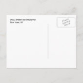 ウォールストリートNYCはがき ポストカード (裏面)