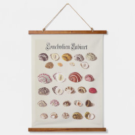 ウォールタペストリーアンティークシーシェルイラスト 吊り下げ型タペストリー