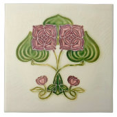 ウォールデコールアールヌーボーヴィンテージアンティークペラナカンC タイル (正面)