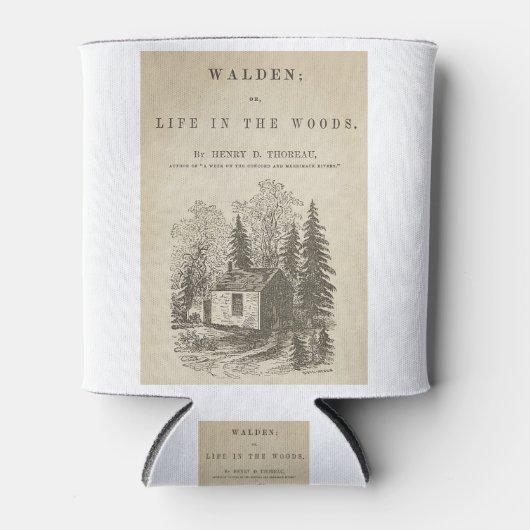 ウォールデンヴィンテージブックカバー 缶クーラー (正面)