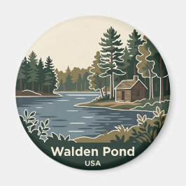 ウォールデン池州立保護区 USA マグネット