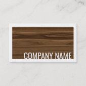 ウォールナットツリーウッドデザインホワ縁どイトカード 名刺 (正面)