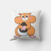 ウォールナット付きハムスター クッション (裏面)