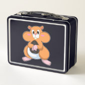 ウォールナット付きハムスター メタルランチボックス (裏面)