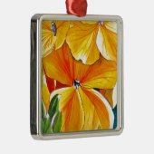 ウォールフラワーオリジナル水彩フローラアート メタルオーナメント (右)