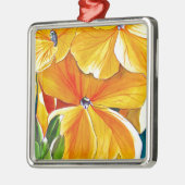 ウォールフラワーオリジナル水彩フローラアート メタルオーナメント (左)