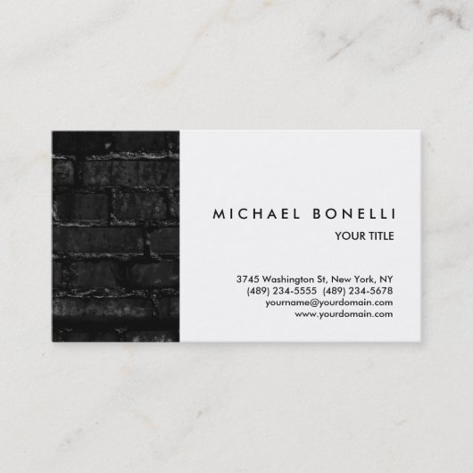 ウォールブリックホワイトプロフェッショナル名刺 名刺 (正面)