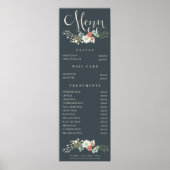 ウォールプリントスパサロン美容師メニュー価格表 ポスター (正面)