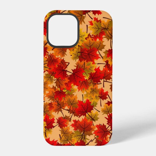 ウォールペーパー背景秋紅葉 iPhoneケース (裏面)