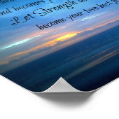 ウォール感動的アート慢性疾患 ポスター (角)