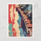 ウォール素晴らし中国アポップ・アートのートトラベルイラストレーション ポストカード (正面)