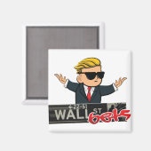 ウォール街のベット マグネット (正面/裏面)