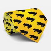 ウォール街の充電ブラックブル ネクタイ (ロール)