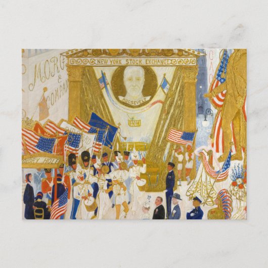 ウォール街の大聖堂1939 ポストカード (正面)