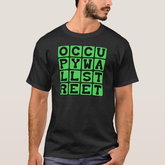 ウォール街占拠 抗議運動 Tシャツ (正面)