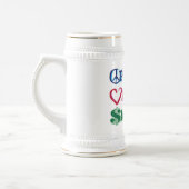 ウォール街/平和ラブマネー ビールジョッキ (左)