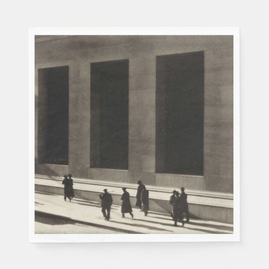 ウォール街(by Paul Strand, 1915) スタンダードランチョンナプキン (正面)