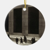 ウォール街(by Paul Strand, 1915) セラミックオーナメント (正面)