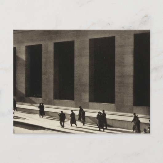 ウォール街(by Paul Strand, 1915) ポストカード (正面)