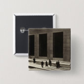 ウォール街(by Paul Strand, 1915) 缶バッジ (正面&裏面)