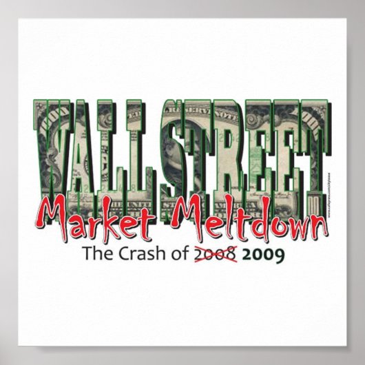 ウォール通り市場メルトダウン ポスター (正面)