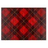 ウォーレスのタータンチェックの背景 カッティングボード (正面)