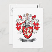 ウォーレスの家紋の紋章付き外衣 ポストカード (正面/裏面)