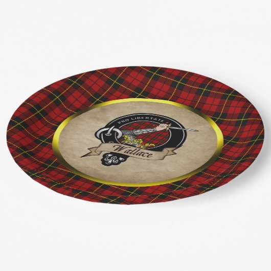 ウォーレス一族の家紋ペーパープレート ペーパープレート (アングル)