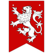 ウォーレス家紋の盾とタータン バンティングフラッグ (第3の旗)