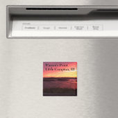 ウォーレンのポイントビーチサンセット，リトルコンプトン， RI マグネット (インサイチュ (食洗機))